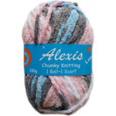 Alexis, Chunky - Pink, Blue and Grey