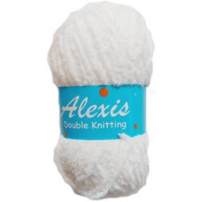 Alexis, Double Knit - White