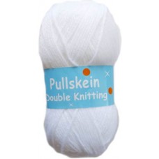 Classic Pullskein, Double Knitting, White