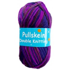 Classic Pullskein, Double Knitting - Blue, Plum and Purple