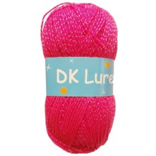 Classic Pullskein, Double Knitting, Lurex - Cerise