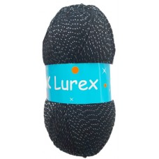 Classic Pullskein, Double Knitting, Lurex - Black