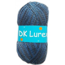 Classic Pullskein, Double Knitting, Lurex - Multi Blue