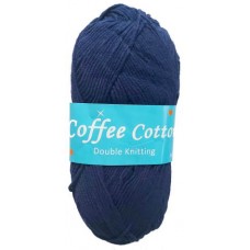 Coffee Cotton, Double Knit - Navy